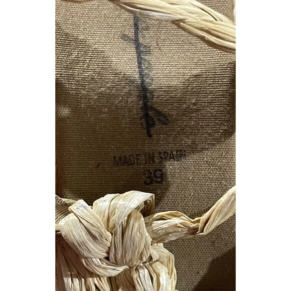 Free People Raffia Rendevous Platform Sandals Beige Braided Weave Shoes 39 US 9 - Picture 11 of 11